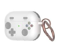 Kripyery Earphone Protective Cover Reversed Charging Hole Soft Silicone Bluetooth-compatible Earphone Case Anti-fingerprint Perfect Matching White for AirPods Pro2