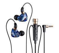 Kripyery Recording Earbud Clear Sound In-ear Cellphone Earphone HD-compatible Calling Wide Compatibility Blue