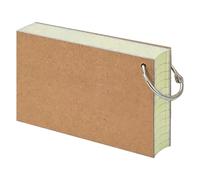 Kripyery Sticky Notes Notecards Colored Index Cards Flash Cards with Metal Ring Smooth Writing Thickened Paper No Ink Bleeding Ruled Study Cards Yellow