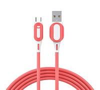 Kripyery USB C Cable Type C Fast Charging Cable, 2-in-1 Type-C Fast Charger Cord 2.4A Data Sync for Android Mobile Phone Red
