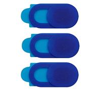 Kripyery Webcam Cover, 3 Pack Ultra Thin Slide Web Camera Covers for Laptop PC Tablets Smartphone, Sliding Blocker Cover Protect You and Your Family Privacy and Security Online, Sliding Cover (Blue)