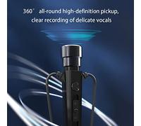 Kripyery Wired Headset Soft Ear Tips 3.5mm Singing Recording Sports In-ear Earphone Universal Active Noise Reduction Cool Black