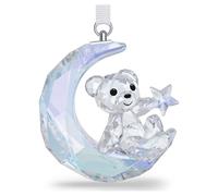 Swarovski Kris Bear Moon Ornament 5732106 - Unisex - Glass Blue/Transparent 6.2 x 2.8 x 5.3 cm