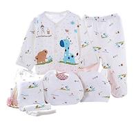 Kris&Ken Newborn Baby 5 Piece Layette Unisex Essentials Bundle(Blue)