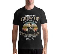 Kris Kristofferson T Shirt Men's Cotton Short Sleeve T Shirt Fashion Round Neck Tees Black 3XL