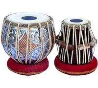 KRISHA KRAFTS MUSICALS Tabla Drum Set, Concert Quality, 4.5 Kilograms Copper Bayan Double Color, Sheesham Dayan Tuneable Tabla Set Percussion Musical Instrument with Carry Bag & Cushion