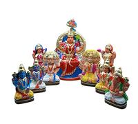 Krisha Krafts Rajarajeswari Lalitamba Set of 9 Golu Dolls Set - Kolu Bommai Bommalu Set for Dussera/Navaratri