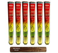 Krishan, GREEN APPLE, Incense Sticks, 120 Sticks, Hand-Rolled, Agarbatti