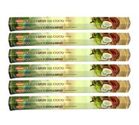 Krishan Incense Stick Coconut Cinnamon Fruit Spice Fragrance Indian Hand Rolled 120 Joss Sticks, Incense Stick