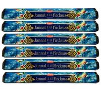 Krishan Incense Stick Jannat-E-UL-Firdaus Perfumed Fragrance Indian Hand Rolled 120 Joss Sticks Agarbatti Relaxing Stress Aromatic Relief Meditation Yoga Home Garden
