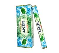 Krishan, MINT, Incense Sticks, 12 Pack, Hand-Rolled, Agarbatti | With, Free Incense Holder, 240 Sticks, Multipack, Non Toxic, Joss Sticks, For Yoga, & Home Fragrance, Fenny’s Creation