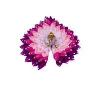 KRISHFEEB Kanha ji Dress/Laddugopal ji Dress for Krishna Janmashtami Leaf Design Beautiful Poshak for Laddu Gopal || Balgopal Little Krishna Poshak for Puja (Purple) (SIZE 0)