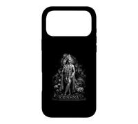 Krishna Cosmic Chariot Lotus Divine Warrior Case for iPhone 17 Pro Max