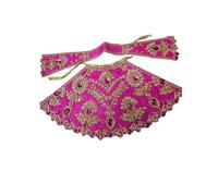 KRISHNA POSHAK, Devi Maa Poshak Set, Religious Dress for Durga Navratri, Size No.5 and 6 (Magenta, Size 6)