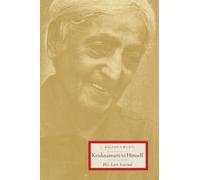 Krishnamurti to Himself: His Last Journal