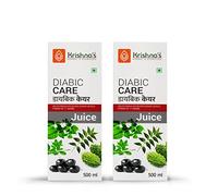 KRISHNA'S HERBAL & AYURVEDA Diabic Care Juice - 500 ml (Pack Of 2) | Blend Of 11 Herbs Methi, Amla, Karela, Jamun, Kutki, Guduchi & 5 Other Herbs To Manage Sugar Levels