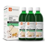 KRISHNA'S HERBAL & AYURVEDA Gomutra Ark | Natural Detoxifier| 100% Pure & Natural Go Ark | Indian Tharparakar Gomutra | Sugar Free Juice With No Added Color Or Flavour - 1 Litre (Pack Of 3)