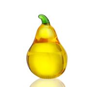 KRISININE Crystal Pear Figurines Collectibles Glass Fruits Decor for Office Tabletop Centerpiece Art Glass Paperweights Glass Fruits Decoration for Home Kitchen Gifts for Mum