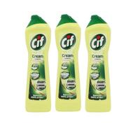 KRISP 3 x 500ml Lemon Fragrance Cream All Purpose Cleaner Bathroom Kitchen Sink Tiles