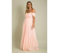 KRISP Women's Multiway Neckline Occasion Maxi Dress in Pink | Size: 8 KRISP Pink 8