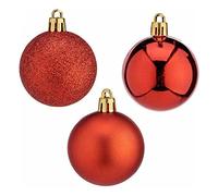 Krist+ Christmas Baubles Ø 5 cm 24 Units Red Plastic