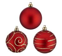 Krist+ Christmas Baubles Ø 6 cm 30 Units Red PVC