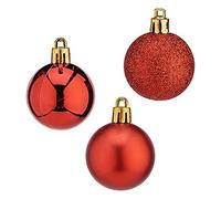 Krist+ Christmas Baubles 20 Units Red Plastic