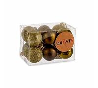Krist+ Christmas Baubles Set, Multicoloured, Standard