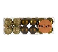 Krist+ Christmas Baubles Set, Multicoloured, Standard