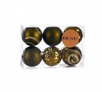 Krist+ Christmas Baubles Set, Multicoloured, Standard