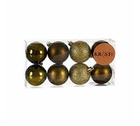 Krist+ Christmas Baubles Set, Multicoloured, Standard