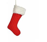 Krist+ Christmas Ornament Christmas Stocking Red Fabric 28 x 4 x 46 cm (Pack of 12)