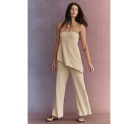 Krista Cotton-Linen Sweater Set by free-est at Free People in Natural, Size: Medium - female