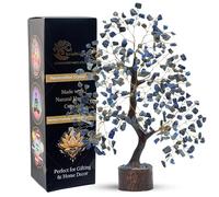 kristalglobe Lapis Lazuli Crystal Tree of Life, Healing Gemstone Bonsai for Wisdom, Strength & Positive Energy, Handmade Feng Shui Spiritual Decor for Home Office, Good Luck Gifts for Women & Men