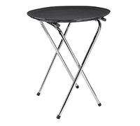 Kristallon Chrome Folding Oval Tray Stand Portable Holder for Better Experience