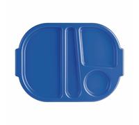 Kristallon Food Compartment Trays Made of Polycarbonate in Blue - Pack of 10