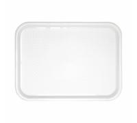 Olympia Kristallon Polypropylene Fast Food Tray White Large 450mm