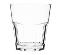 Kristallon Orleans Rocks Tumblers in Clear Polycarbonate - Stackable and Glasswasher Safe - 250ml - Pack of 12