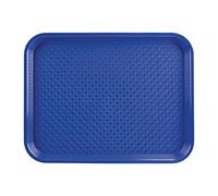 Olympia Kristallon Polypropylene Fast Food Tray Blue Large 450mm