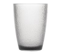 Olympia Kristallon Polycarbonate Plastic Tumbler Set 275 ml / 9.5 oz (Pack of 6), Pebbled Clear Frosted Effect, Reusable Plastic Cups, Picnic Cups, Virtually Unbreakable, Dishwasher Safe, DC928