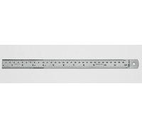 Kristeel Shinwa 12" 300 mm Rigid English Metric Satin Chrome Stainless Steel Machinist Engineer Ruler/Rule with Conversion Table Model 401 C8