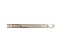 Kristeel Shinwa 6" 150 mm Rigid English Metric Satin Chrome Stainless Steel Machinist Engineer Ruler/Rule with Conversion Table Model 401 A5