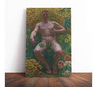 Kristian Zahrtmann Nude Male Canvas Print | Gallery Wrapped 30mm Frame Wall Art | 24x16 inches | Ready to Hang | Modern People Picture | Living Room Bedroom Lounge Office
