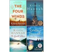 Kristin Hannah 4 Books Collection Set (The Four Winds, The Nightingale, The Great Alone, Firefly Lane)