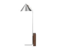 Kristina Dam Studio Cone Floor Lamp Brushed Aluminum & Walnut
