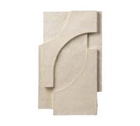 Kristina Dam Studio Serif Relief wall decoration M Off white