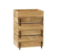 Kristina Dam Studio Stack Storage Boxes Oiled Oak & Walnut 3 Pcs