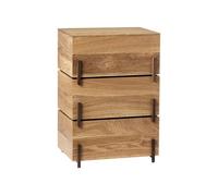 Kristina Dam Studio Stack Storage Boxes Oiled Oak & Walnut 3 Pieces