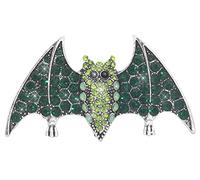 KristLand Bat Brooch Vintage Animal Brooch with Full Crystal Stone Rhinestone Gothic Brooch Pin for Men Gift Corsage Fashion Brooch Pin Birthday Party Gift Box Women