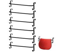 Kritkin 6 Pcs Blanket Rack with Tack Rack 34 inch Portable Horse Saddle Blanket Bar Hanging for Hanging Horse Saddle Blankets Pads, Adjustable Length